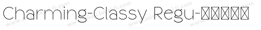 Charming-Classy Regu字体转换